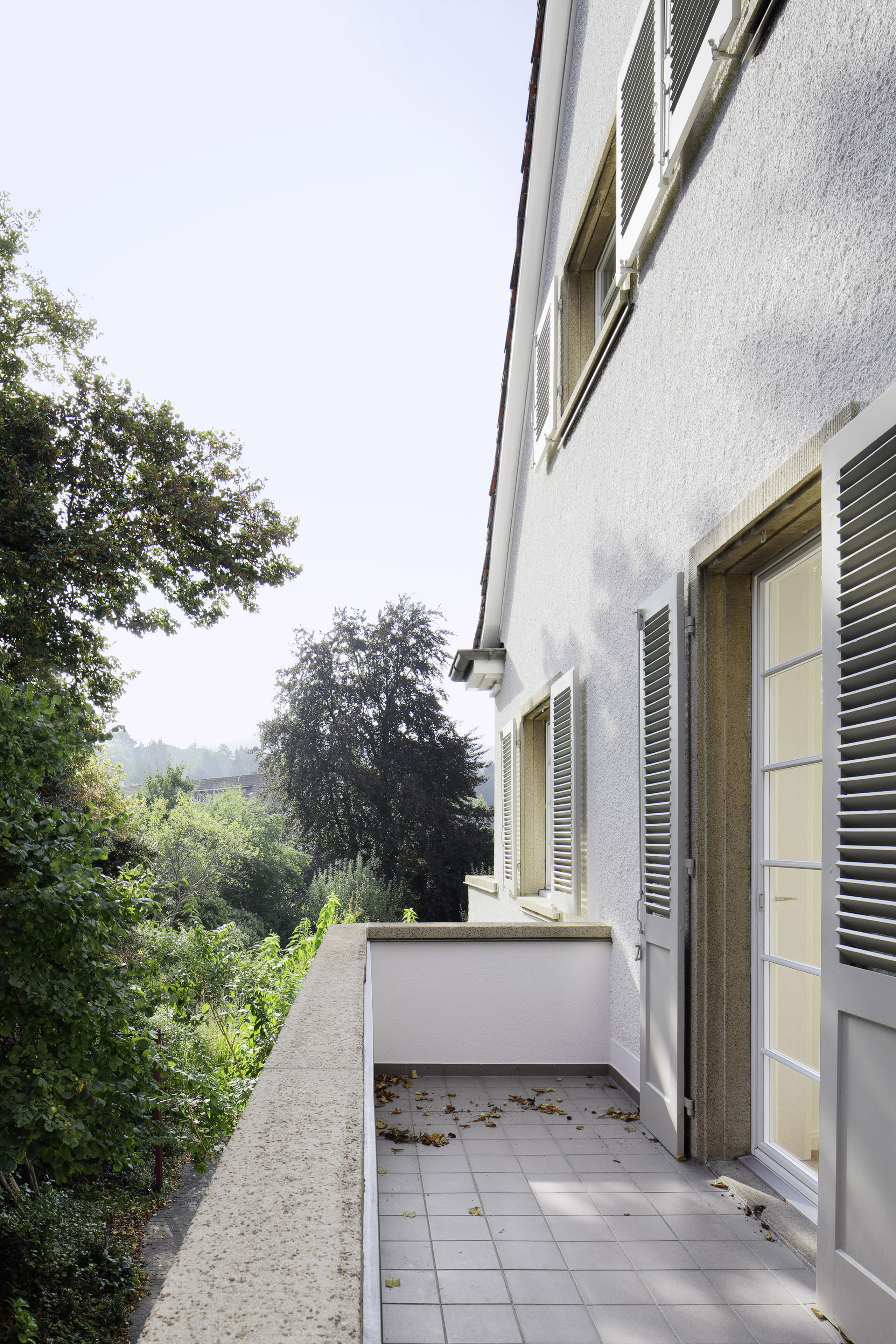 Balkon nach Renovation von Architekturbüro Forsberg in Basel